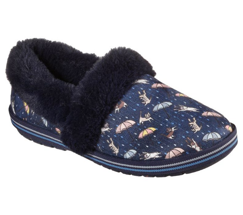 Skechers Dam Marinblå/Olika Färger Slip On - Bobs Too Cozy - Movie Night - Sverige (FJBEQ-5072)